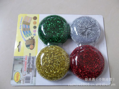 【【廠家直銷】義烏市 金銀四色清潔球 百潔布 創(chuàng)意日用品 熱銷品】?jī)r(jià)格,廠家,圖片,百潔布、洗碗巾,彭來(lái)勇(個(gè)體經(jīng)營(yíng))-